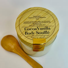 Cocoa Vanilla Body Soufflé-Hydrating Soothing, Chocolate flavor,Body Care Lotions Skin Repair body butter Packed With HyaloronicAcid & Blend Vitamins