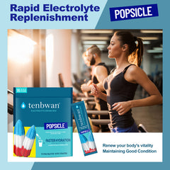 Popsicle -Electrolytes Powder Packets Primal Hydration, Easy Open Packets, Energy Drink Mix (Lemon, 16 Packs) (1 Bag) Beverage Mixed