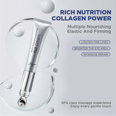 Wrinkle Eraser Massaging Eye Cream Multi-Peptide Firming and Electronic Massager,Made With Retinol Caffeine Niacinamide Comfort Repair Skin