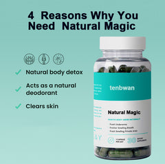 Body Magic Chlorophyll Capsules - Vegan Capsules for Detox, Digestion, Gut Health, Skin & More body magic chlorophyll pill Natural Healthcare