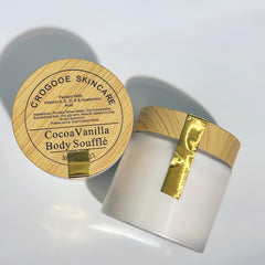 Cocoa Vanilla Body Soufflé-Hydrating Soothing, Chocolate flavor,Body Care Lotions Skin Repair body butter Packed With HyaloronicAcid & Blend Vitamins