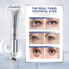 Wrinkle Eraser Massaging Eye Cream Multi-Peptide Firming and Electronic Massager,Made With Retinol Caffeine Niacinamide Comfort Repair Skin