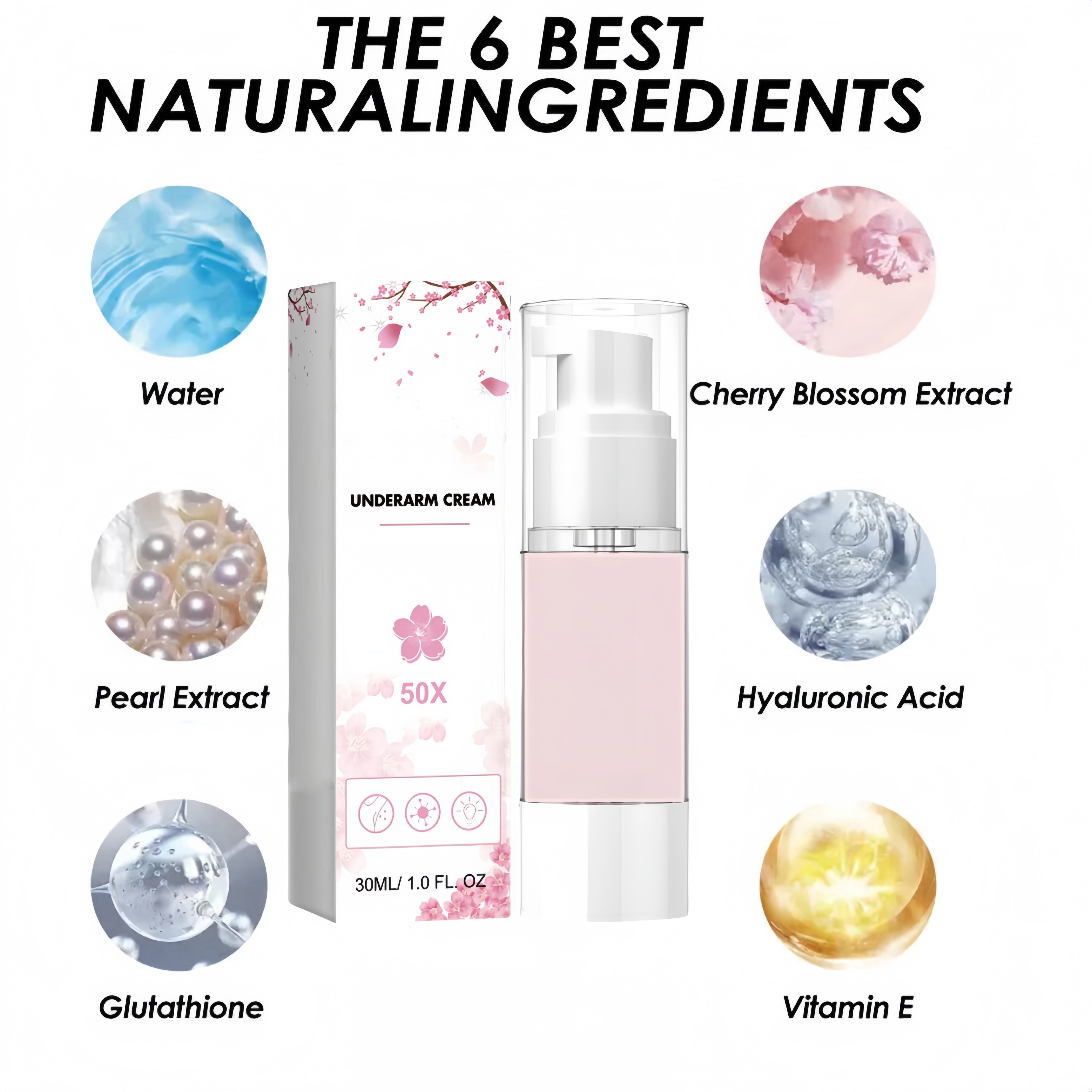 Sakura Underarm Cream & Moisturize Body Care Lotions-All Skin Types, - Cosmetic