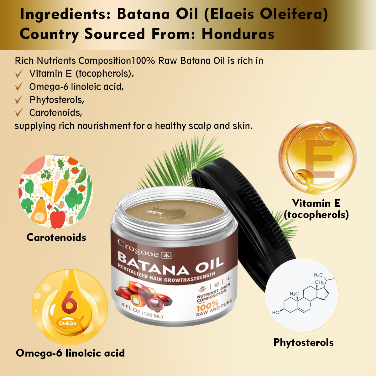 Raw Batana Oil for Hair Growth: All Natural Batana Oil from Honduras Prevent Hair Loss and Enhances Hair Thickness for Men & Women  Hair Care  Hair Growth And hair care, Enhances Hair Color